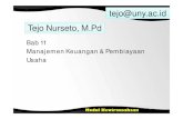 tejo@uny.ac.id Tejo Nurseto, Mstaffnew.uny.ac.id/upload/132297330/pendidikan/bab-11... · 2017. 1. 23. · Kasus (4) • Dari proses produksi yang dilakukan oleh Bagong, terdentifikasi