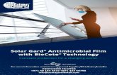 Solar Gard Antimicrobial Films supply and installation in UAE, Asia, Africa, the Middle-East