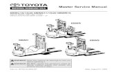 Toyota 6BWS11 Electric Walkie High Lifter Truck Service Repair Manual