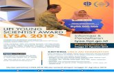 IPB Universitybiofarmaka.ipb.ac.id/biofarmaka/2019/Flyer LYSA 2019.pdfI-YSA akan dilaksanakan pada ajang Indonesia Science Expo YOUNG SCIENTIST AWARD Rp50.OOO.OOO Informasi & Pendaftaran