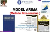 (Metode Box-Jenkins ) · 2020. 11. 3. · BJ-IPB Pengantar •Model AutoRegressive Integrated Moving Average (ARIMA) dikembangkan George E.P. Box dan Gwilym M. Jenkins (1976), sehingga