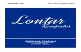 ISSN 2088-1541 Vol.6, No. 2, Agustus 2015 · ISSN 2088-1541 LontarKomputer Vol.6, No. 2, Agustus 2015 Lontar Komputer adalah jurnal yang meliputi teori, praktek dan metodologi dari