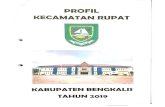 monografi kecamatan Rupat tahun 2019...KATA PENC,ANTAR Profil Kecamatan Rupat tahun 2019 merupakan publikasi tahunan yang ditcrbitkan oleh kecamatan Rupat. Disadari bahwa publikasi