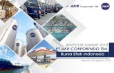 Jakarta, 29 Agustus 2018 - Indonesia Stock Exchange · 2018. 8. 27. · • Pemain utama di sektor distribusi BBM dan bahan kimia dasar ... Terminal Tangki Penyimpanan 666,000 KL