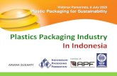Plastics Packaging Industry In Indonesia · 2020. 7. 9. · elektronik, pertanian, otomotif, barang‐barang rumah tangga, dll. • Tingkat konsumsi plastik di Indonesia saat ini