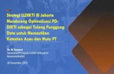 Strategi LLDIKTI III Jakarta Mendorong Optimalisasi PD ... · Front desk e-office internal (loket surat) Update Fitur 2017 –2018 Belum Terintegrasi