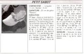 petit sabot au crochettricotetcrochetpassion.wifeo.com/documents/petit-et... · 2011. 1. 3. · PETIT SABOT DIMENSIONS Longueur 11 cm; Hauteur : 4 cm. GARNITURE : 20 cm de galon "