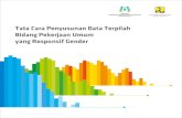 Tata Cara Penyusunan Data Terpilah Bidang Pekerjaan Umum yang Responsif Gender · 2019. 11. 5. · perencanaan, pelaksanaan, monitoring dan evaluasi dari seluruh kebijakan, program
