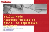 Tailor-Made Academic-Phrases To Write An Impressive Document - Phdassistance