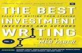 BEST BOOK The Best Investment Writing Volume 2: Selected writing from leading investors and authors