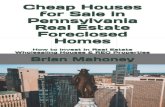TOP Cheap Houses for Sale in Pennsylvania Real Estate Foreclosed Homes: How to Invest in Real Estate Wholesaling Houses & REO ...