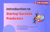 Introduction To Startup Success Predictors - Phdassistance