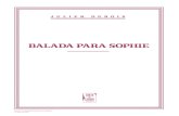BALADA PARA SOPHIE ... Composiأ§أ£o de Filipe Melo para o livro Balada para Sophie , de Filipe Melo
