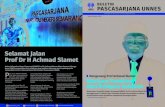 Selamat Jalan Prof Dr H Achmad Slamet - UNNESpps.unnes.ac.id/.../2020/03/buletin-pps-edisi-khusus.pdf · 2020. 3. 24. · BULETIN PASCASARJANA UNNES Warisan Pemikiran dari Kampus