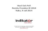 Analisa Exit Poll Pilpres 2014 (Draft/Usulan)...• Exit poll dilakukan pada tanggal 9 Juli 2014. • 2000 TPS dipilih secara random dan proporsional dari seluruh provinsi di Indonesia.