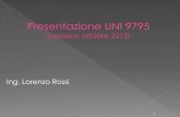 Ing. Lorenzo Rossi da scaricare/Ing Lorenzo... · 2014. 3. 23. · UNI 9795 ( versione ottobre 2013 ) 10 ... classe A1 e A1 FL, secondo la UNI EN 13501-1.