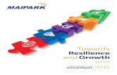 PT Maipark Indonesia - Towards Resilience Growth Report... · 2017. 1. 31. · ANNUAL REPORT Dewan Komisaris Board of Commissioners Direksi Directors ... industri asuransi lokal.