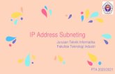 IP Address Subnetingayu_ws.staff.gunadarma.ac.id/Downloads/files/83644/...IP Address Subneting ﹡Memahami mengenai IP Address, kelas jaringan dalam alamat IP, subnet, subnet mask