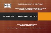 RENJA TAHUN 2021 - RiauTahun 2021 Dan Prakiraan Maju Tahun 2022 60 Tabel 7 Rincian Anggaran Program Dan Kegiatan Dinas Perkebunan Provinsi Riau Tahun 2021 61 . Dinas Perkebunan Provinsi