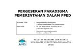 Course Title Pergesaran Paradigma: From Government to … Pergeseran... · 2020. 5. 1. · Pergeseran Paradigma: From Government to Governance Government Governance § Memberikan