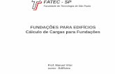 FUNDAÇÕES PARA EDIFÍCIOS Cálculo de Cargas para Fundações 2 cargasfundacoes.pdf · 2021. 2. 15. · CÁLCULO DE CARGAS PARA FUNDAÇÕES Comparativo entre as cargas obtidas no