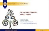 DESAIN PROPOSAL PENELITIAN ... Proposal Penelitian ¢â‚¬¢ Proposal penelitian: rencana kerja yang terdiri