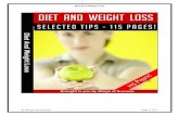 DIET AND WEIGHT LOSS SELECTED TIPS