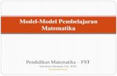 Model-Model Pembelajaran Matematika · 2017. 4. 4. · Matematika . Pengertian 1. Teknik : penerapan secara khusus metode pembelajaran sesuai ... - proses kognitif untuk memecahkan