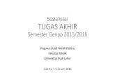 Sosialisasi TUGAS AKHIR - ft.budiluhur.ac.id