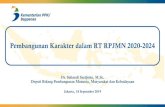 Pembangunan Karakter dalam RT RPJMN 2020-2024