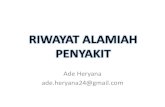 RIWAYAT ALAMIAH PENYAKIT - Catatan Ade Heryana