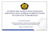 KONDISI RIIL KEBUTUHAN ENERGI DI INDONESIA DAN SUMBER ...