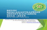 REVIU RENCANASTRATEGIS (RENSTRA)TAHUN 2015 2019