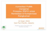 Konsultasi Publik mengenai Prosedur RSPO untuk Remediasi ...