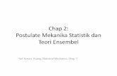 Chap 2: Postulate Mekanika Statistik dan Teori Ensembel