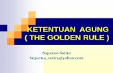 KETENTUAN AGUNG ( THE GOLDEN RULE )