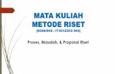 MATA KULIAH METODE RISET - Gunadarma University