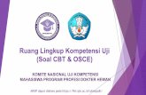 (Soal CBT & OSCE) Ruang Lingkup Kompetensi Uji