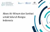 Akses Air Minum dan Sanitasi untuk Seluruh Bangsa Indonesia