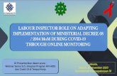 LABOUR INSPECTOR ROLE ON ADAPTING IMPLEMENTATION