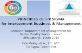 PRINCIPLES OF SIX SIGMA for Improvement Bussiness & …