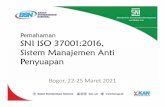 Pemahaman SNI ISO 37001:2016, Sistem Manajemen Anti …