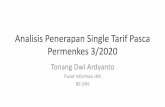 Analisis Penerapan Single Tarif Pasca Permenkes 3/2020