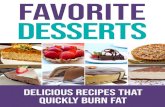 Favorite Desserts: Delicious Recipes That Quickly Burn Fat