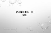 MATERI SIA –II (UTS)