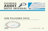 STANDAR AUDIT MUTU INTERNAL (AMIN) - IAIN Palangka Raya