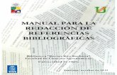 Manual para la Redacción de Referencias Bibliograficas 2012