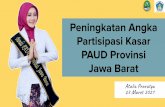 Peningkatan Angka Partisipasi Kasar PAUD Provinsi Jawa Barat