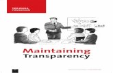 Maintaining Transparency - OCBC NISP