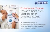 Economic and finance research topics 2021 Compiled for UK university student